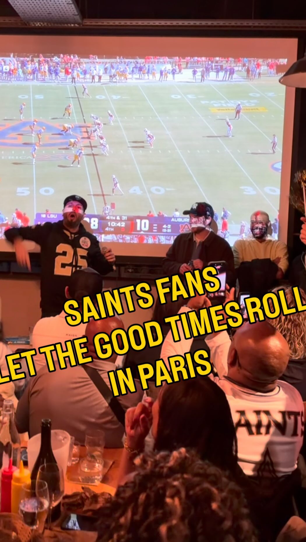 Saints fans in Paris let the good t...