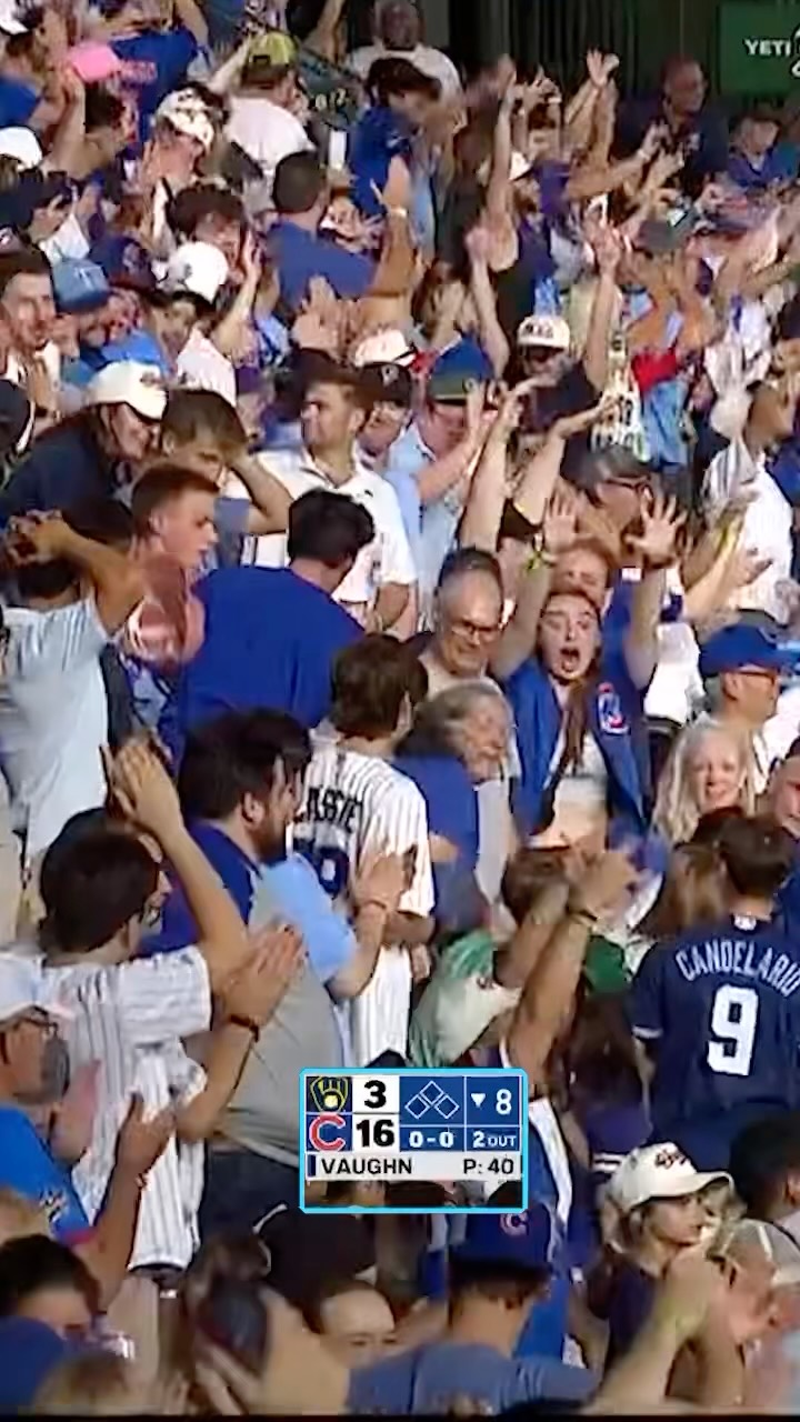 Cubs hit nine home runs against the...