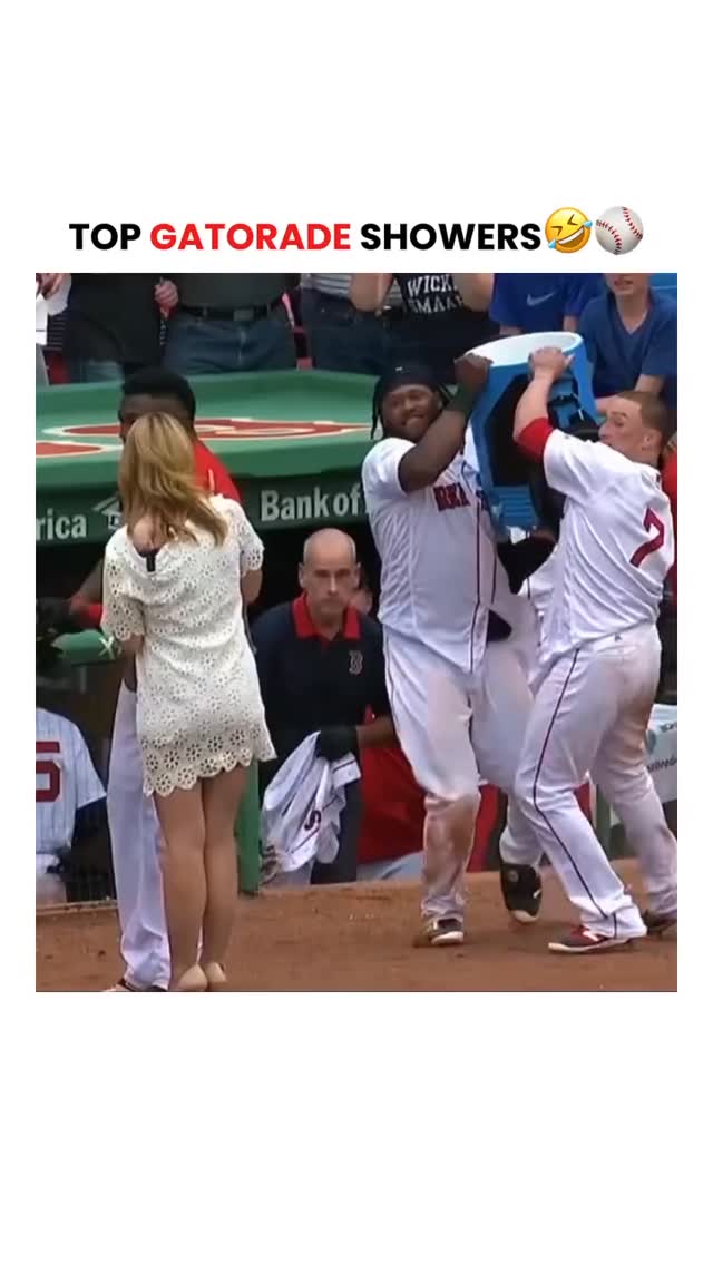 Top Gatorade showers in MLB history...