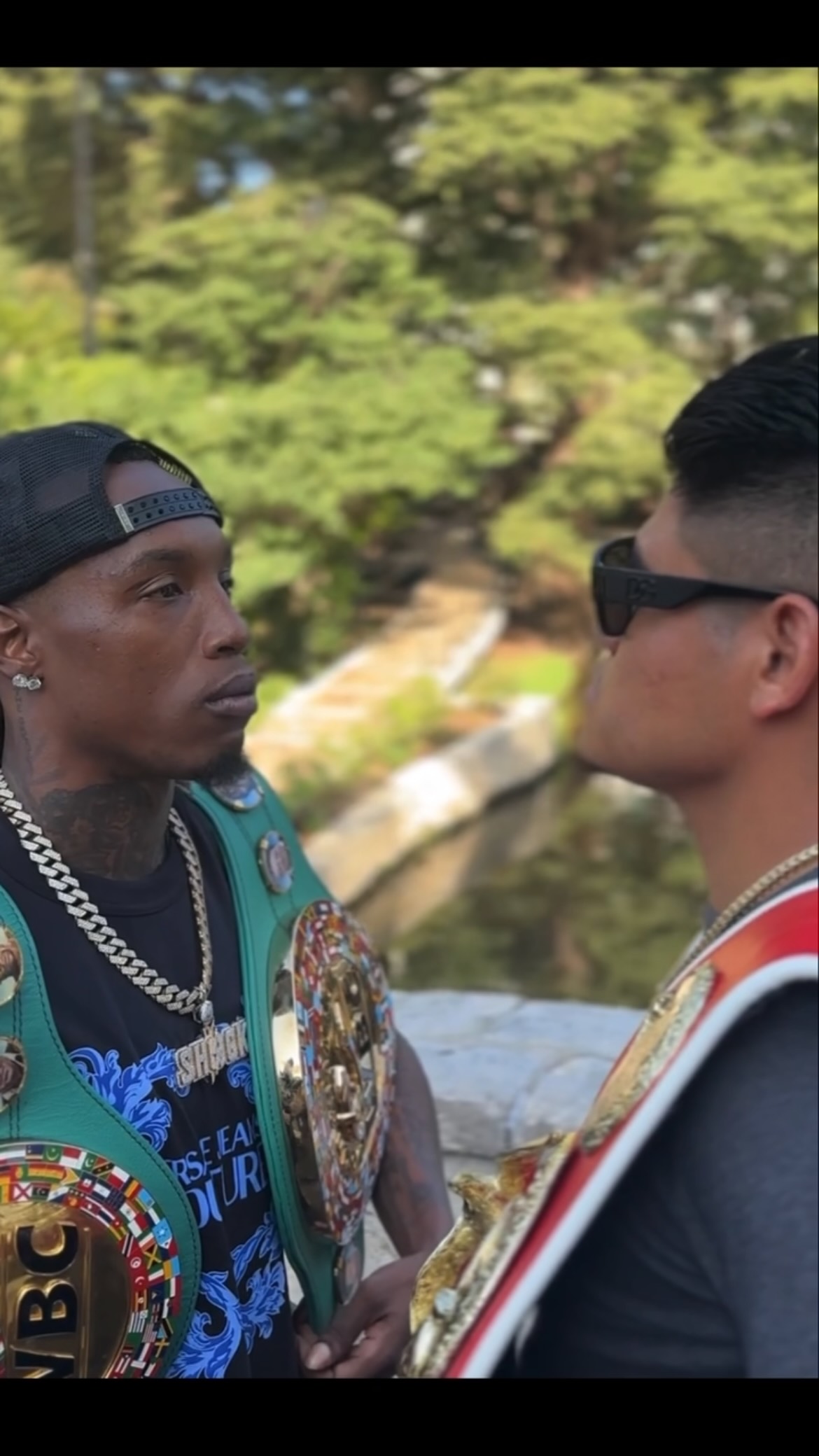 Navarrete and Foster face off durin...
