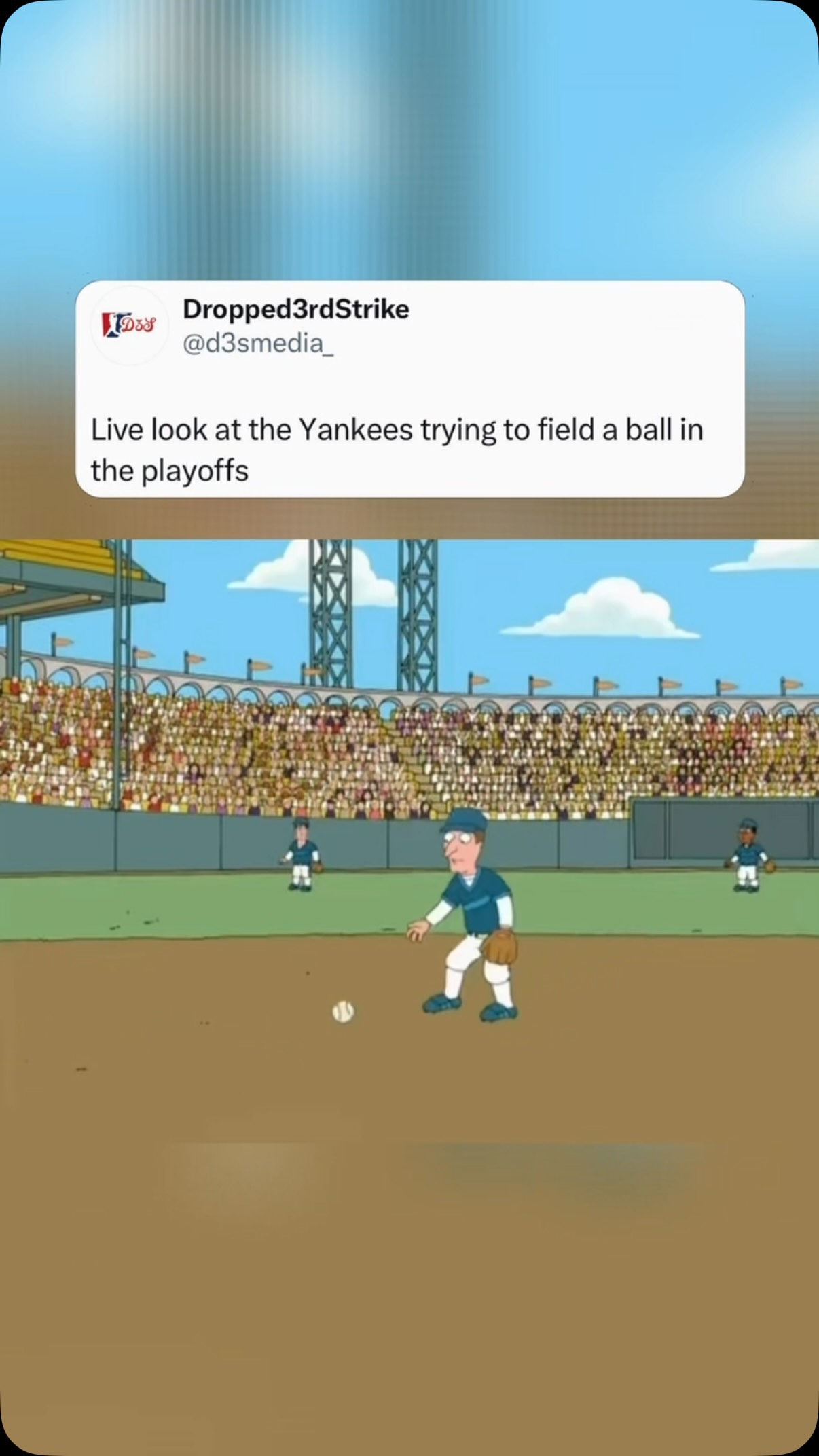 Live look at the Yankees trying to ... on MILLIONS Live look at the Yankees trying to ...