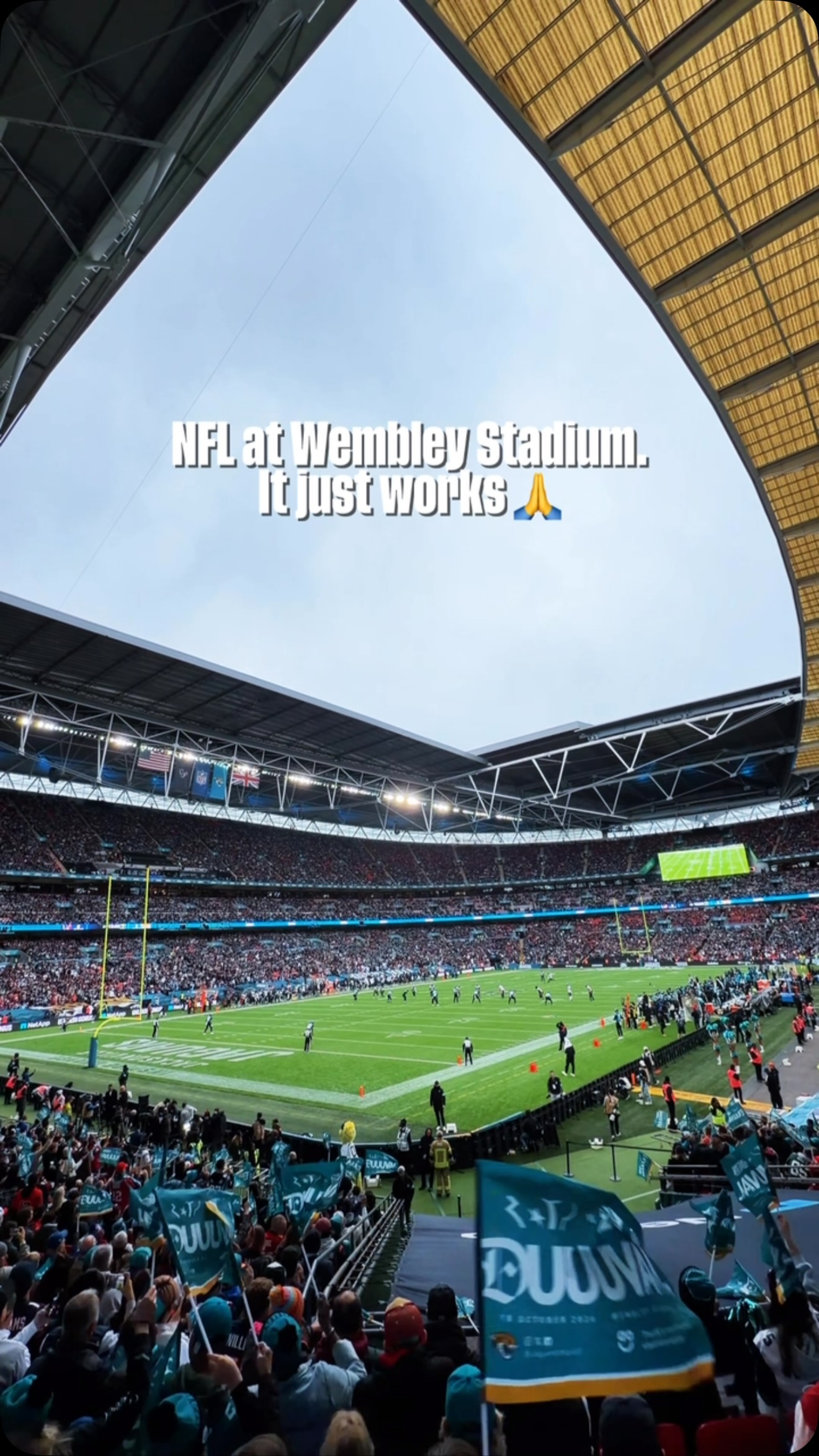 NFL at Wembley Stadium with the Jac...