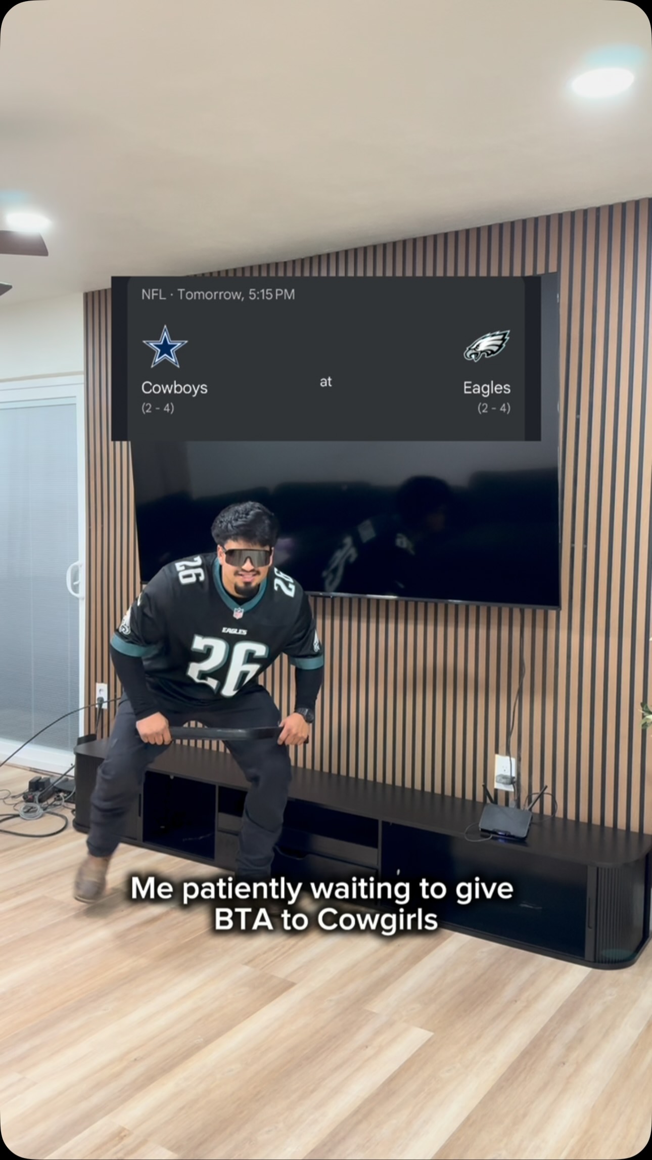 Eagles fan hyped for Cowboys game