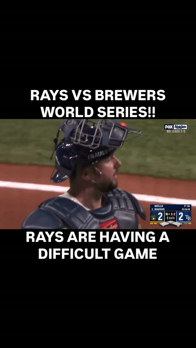 Rays vs Brewers World Series Game 4...