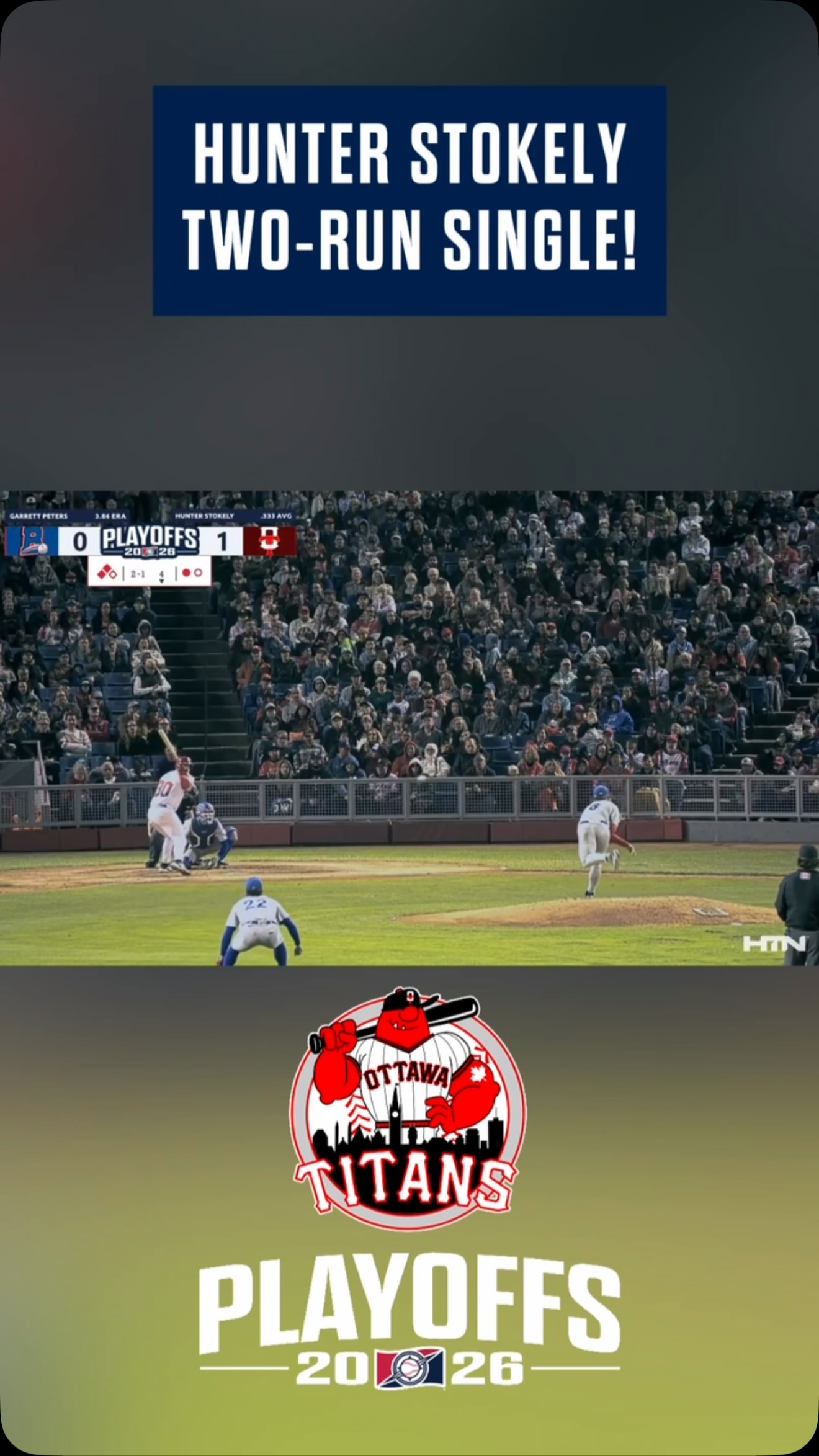 Hunter Stokely's Two-Run Single Ext...