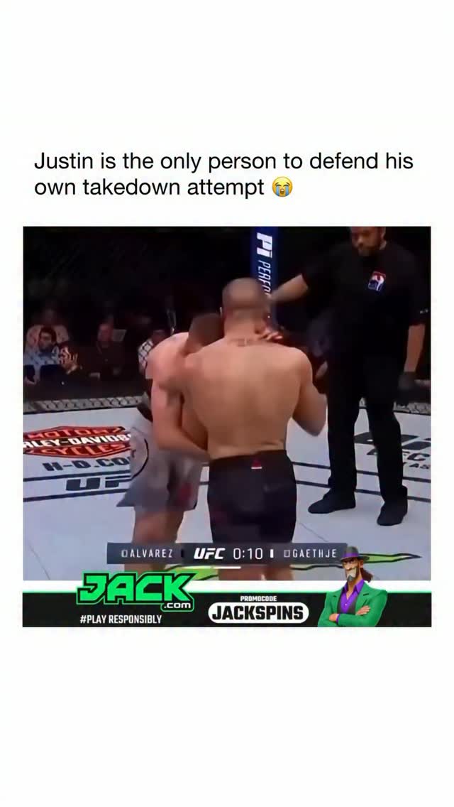 Justin Gaethje's Fumbled Takedown A... on MILLIONS Justin Gaethje's Fumbled Takedown A...