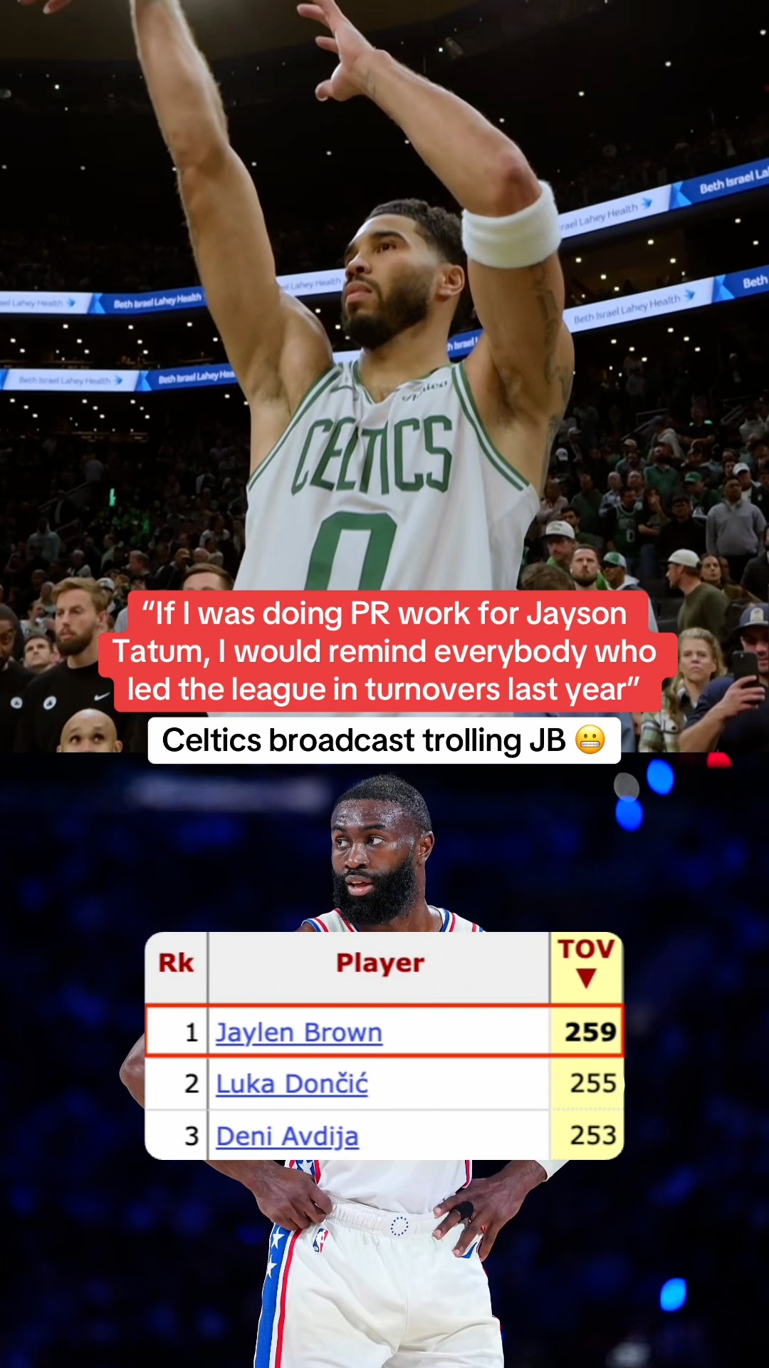 Celtics broadcast trolls Jaylen Bro...