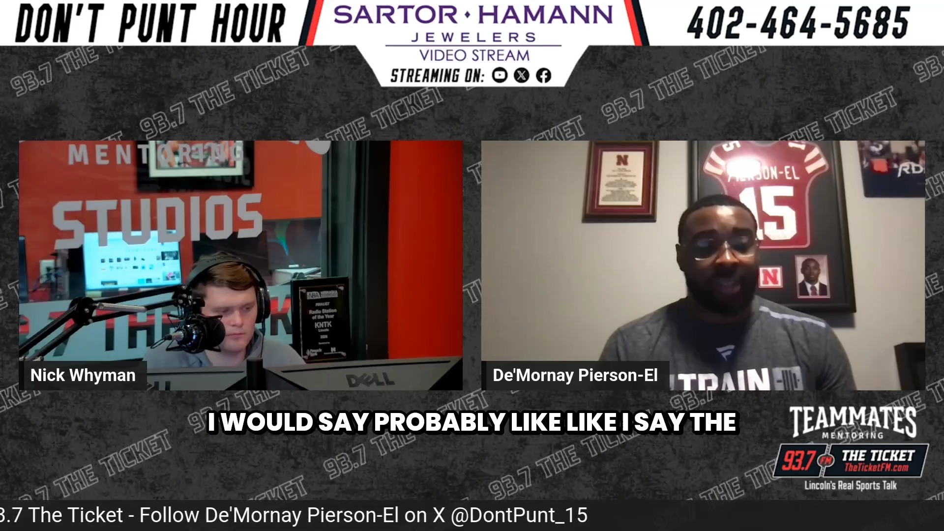De'Mornay Pierson-El on the Chicago...
