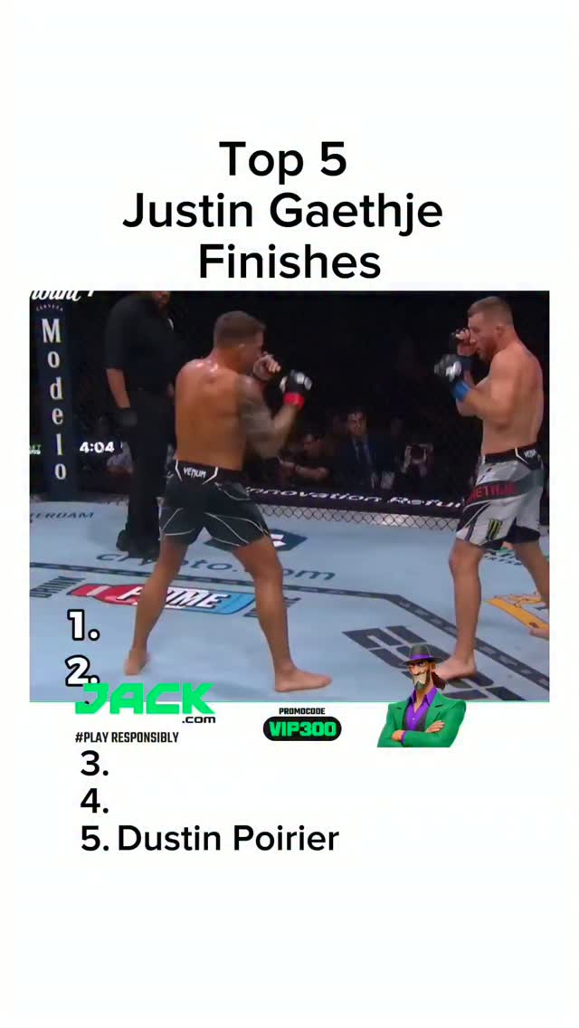 Top 5 Justin Gaethje Finishes
