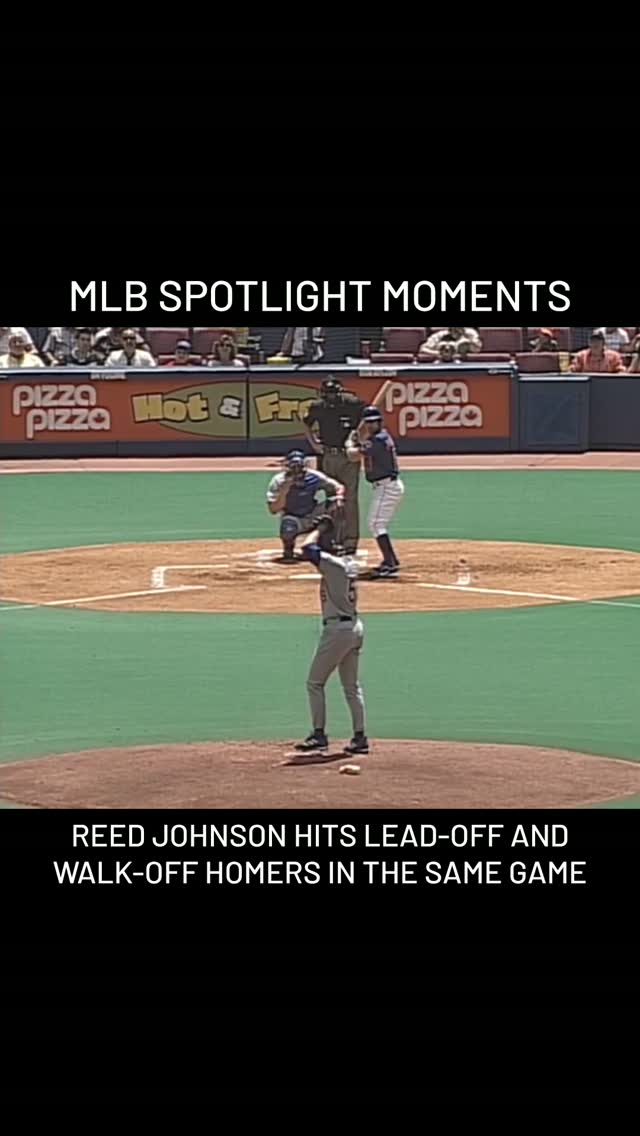 Reed Johnson hits lead-off and walk...