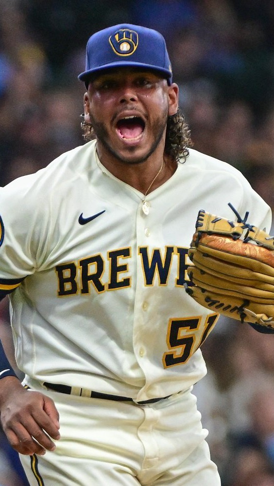 Freddy Peralta pitches for the Tamp...