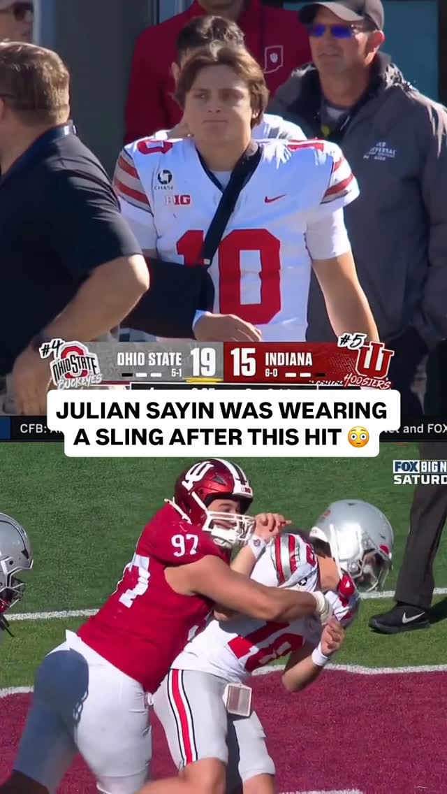 Julian Sayin leaves game with injur...