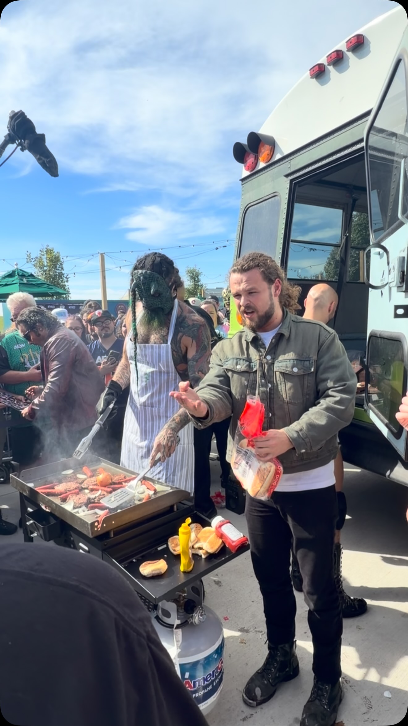 Jurassic Express grilling up at AEW...