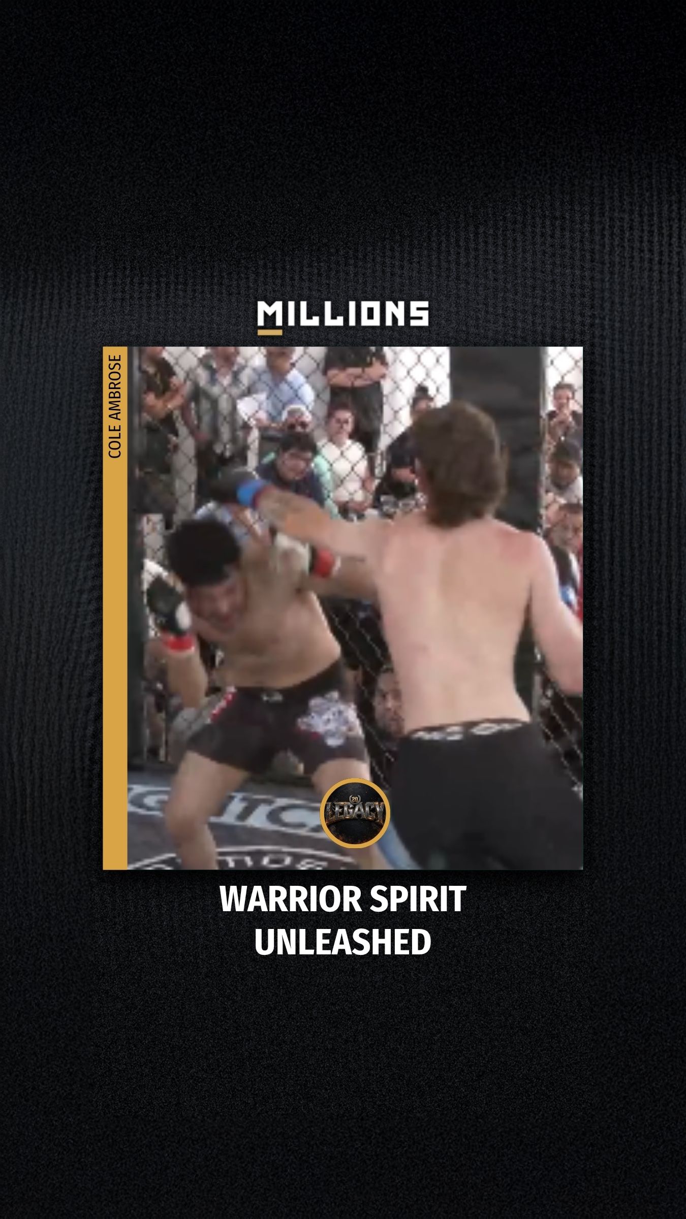 Cole Ambrose: Warrior Spirit Unleas... on MILLIONS Cole Ambrose: Warrior Spirit Unleas...
