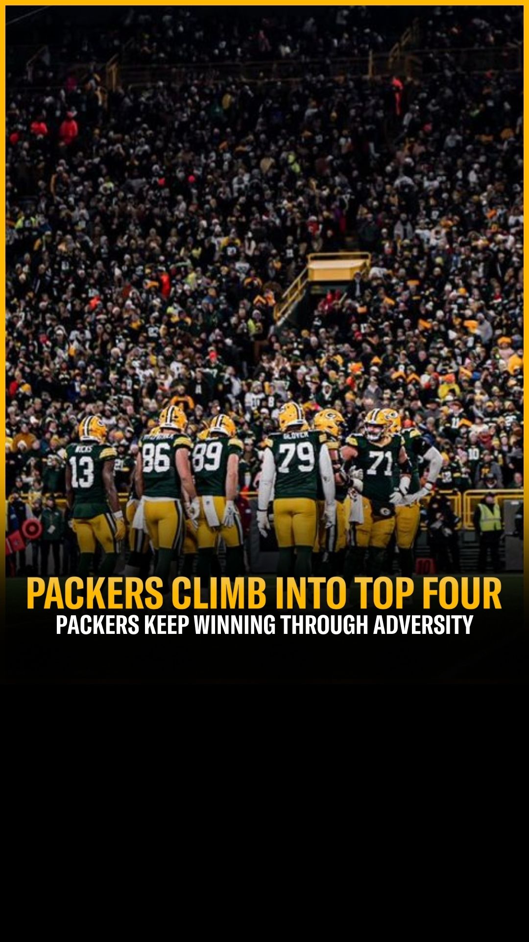 Views From The Stands: Packers Hold...