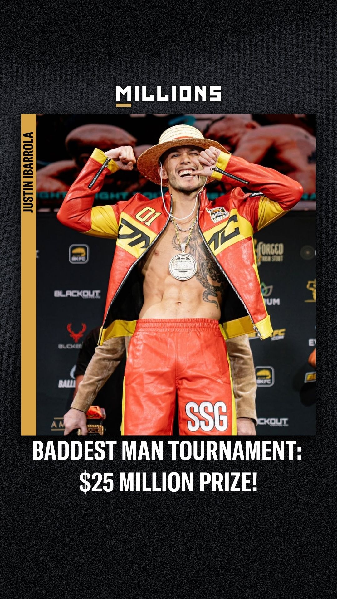 Justin Ibarrola: Baddest Man Tourna... on MILLIONS Justin Ibarrola: Baddest Man Tourna...