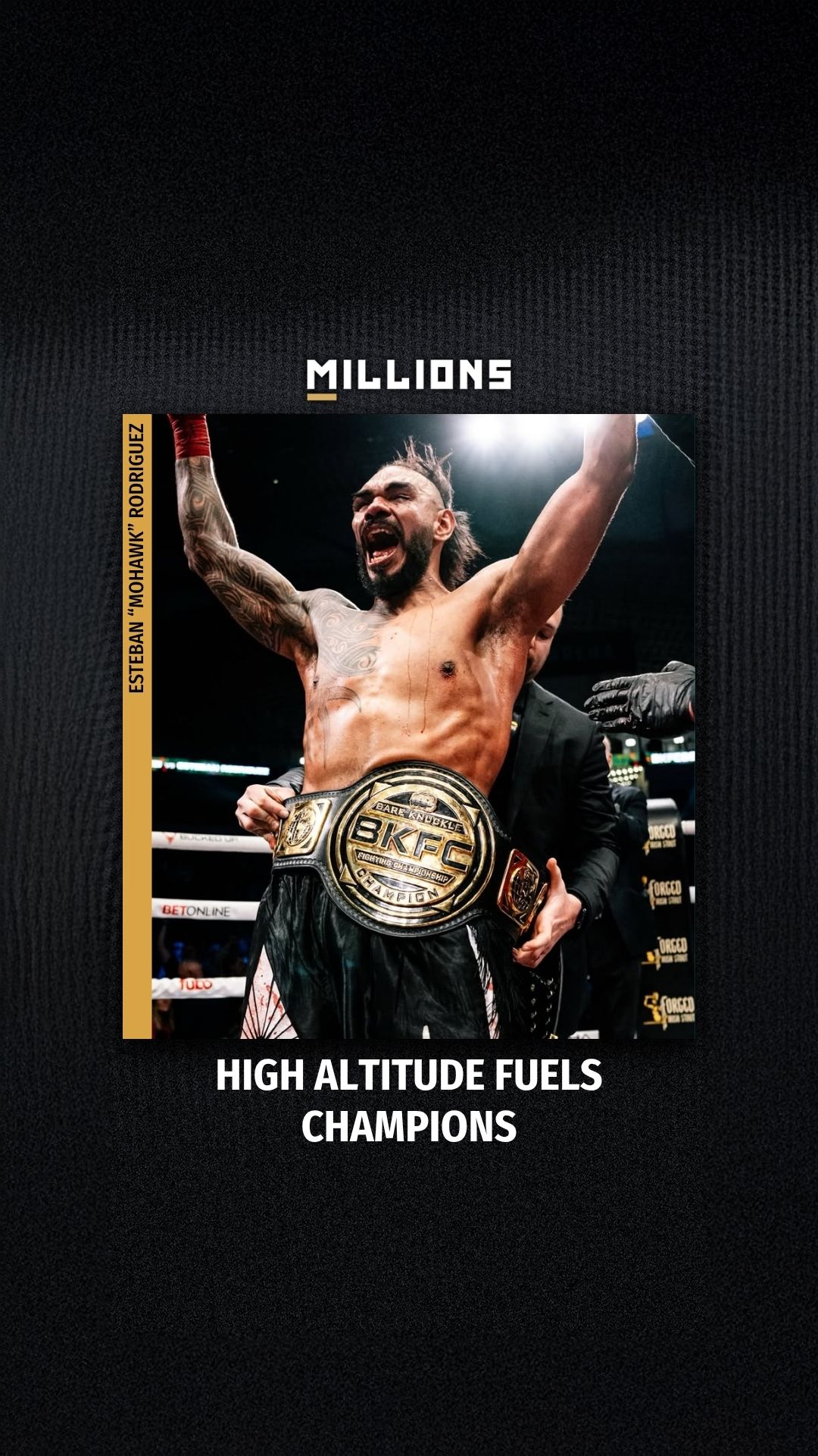 Esteban “Mohawk” Rodriguez: High Al... on MILLIONS Esteban “Mohawk” Rodriguez: High Al...