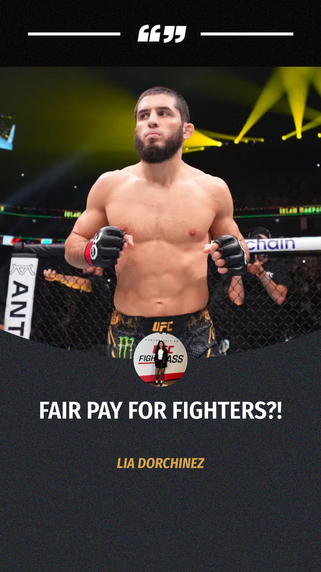 Lia Dorchinez: Fair Pay For Fighter...