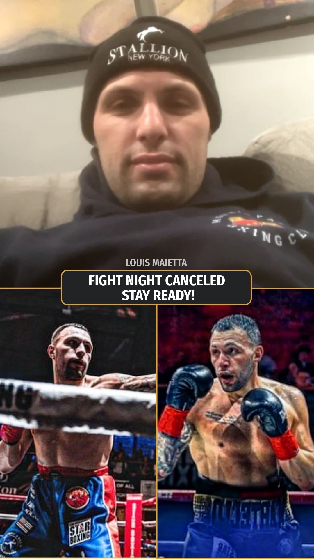 Louis Maietta: Fight Night Canceled...