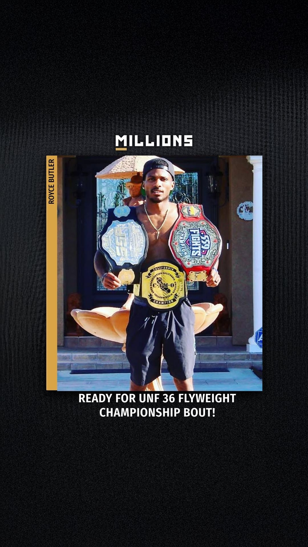 Royce Butler: Ready for UNF 36 Flyw... on MILLIONS Royce Butler: Ready for UNF 36 Flyw...