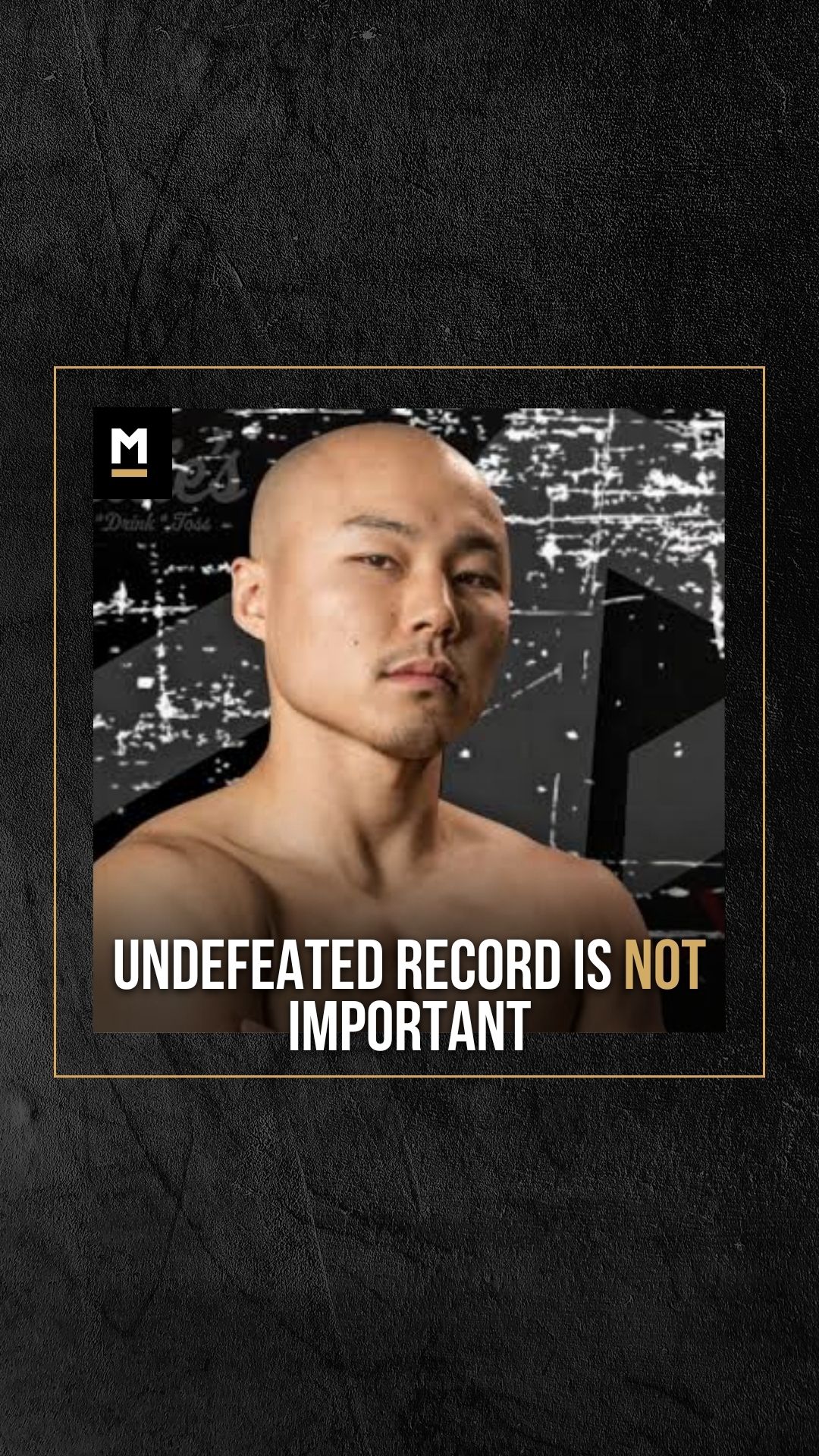 Moses Lee: Undefeated Record Is Not...