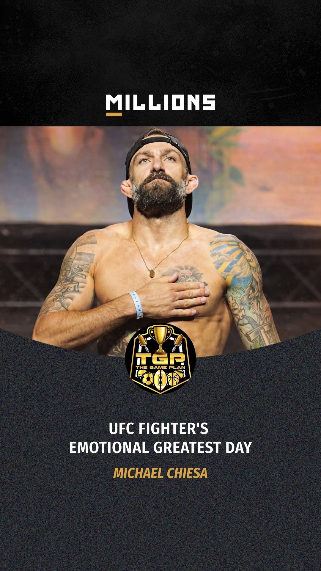 Michael Chiesa: UFC Fighter's Emoti... on MILLIONS Michael Chiesa: UFC Fighter's Emoti...