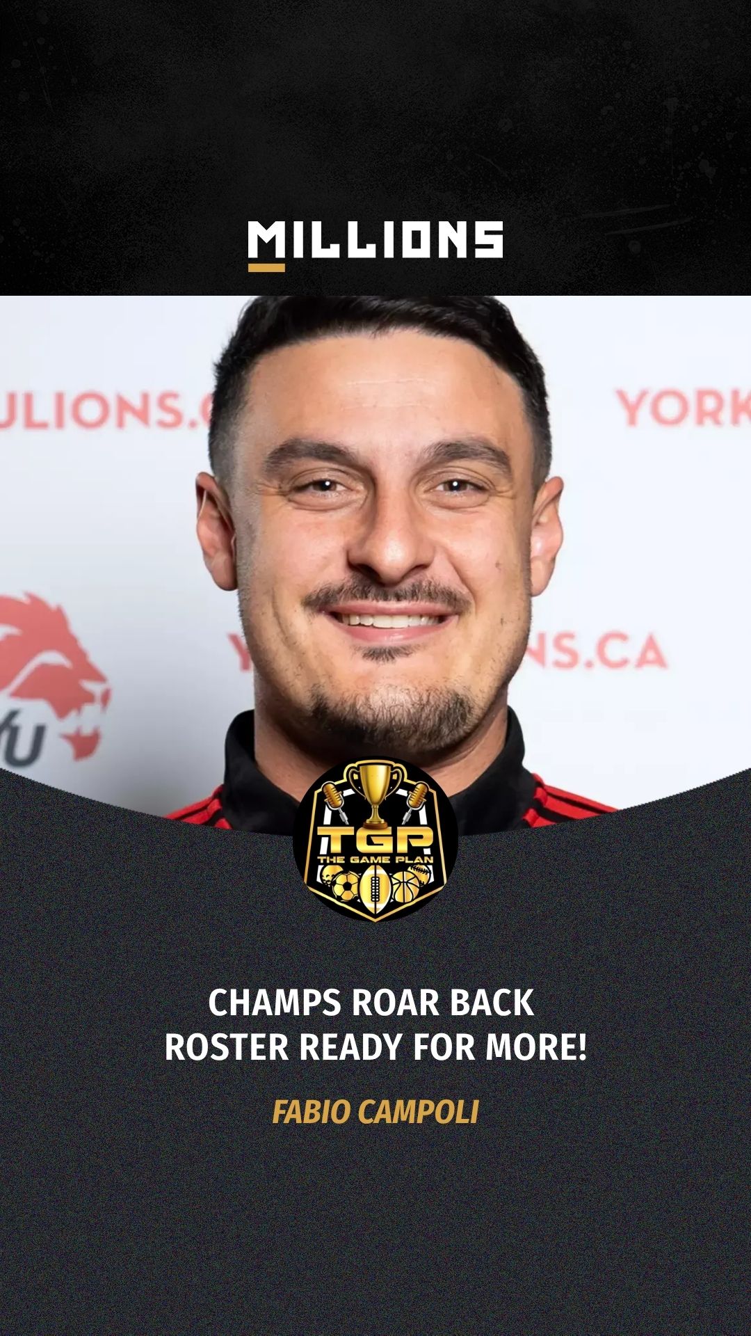 Fabio Campoli: Champs Roar Back Ros... on MILLIONS Fabio Campoli: Champs Roar Back Ros...