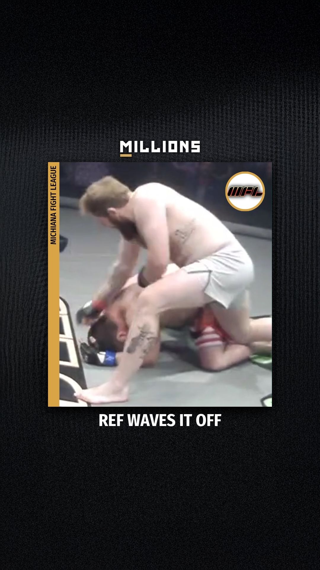 Michiana Fight League: Ref Waves It...