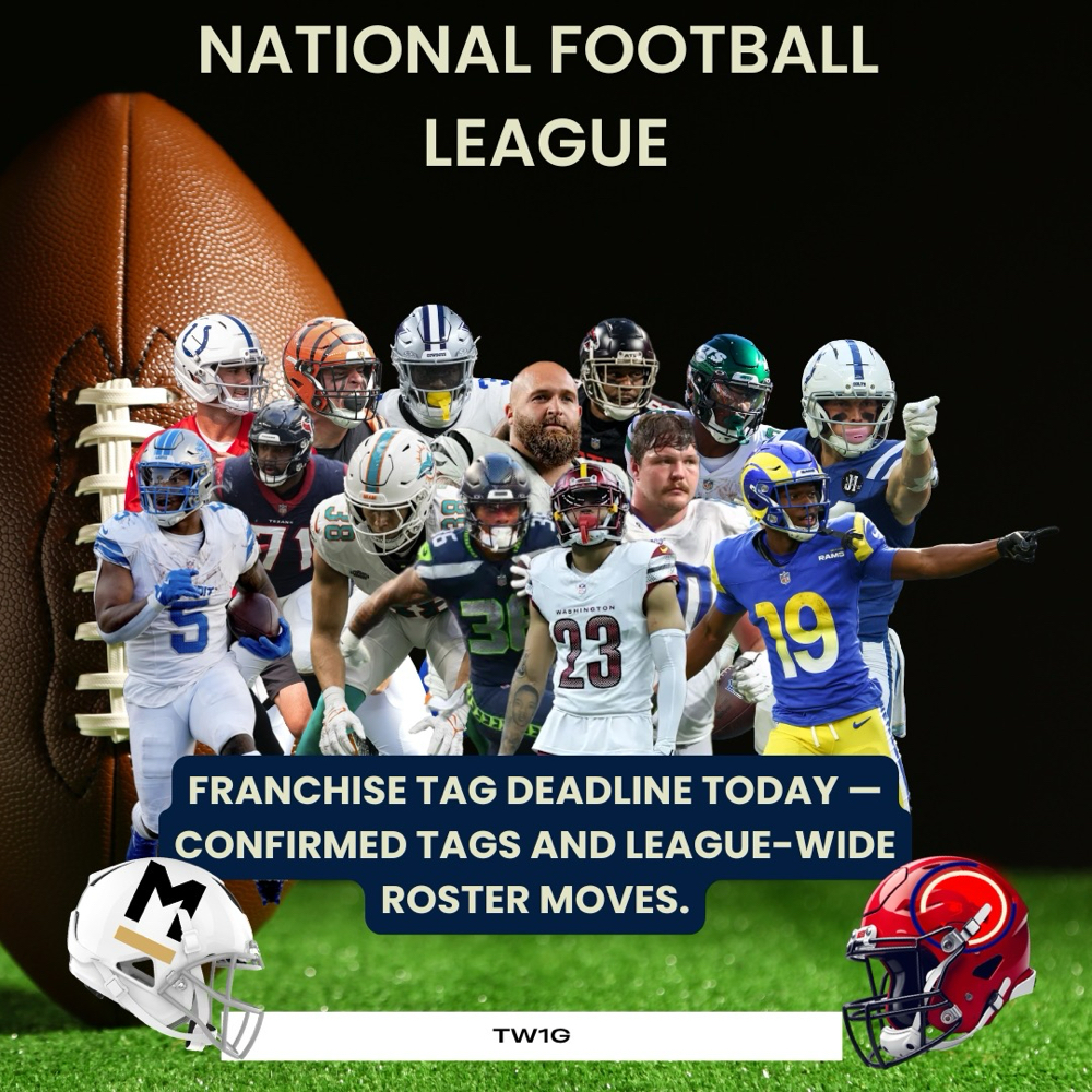 Franchise tag deadline today — conf... on MILLIONS Franchise tag deadline today — conf...