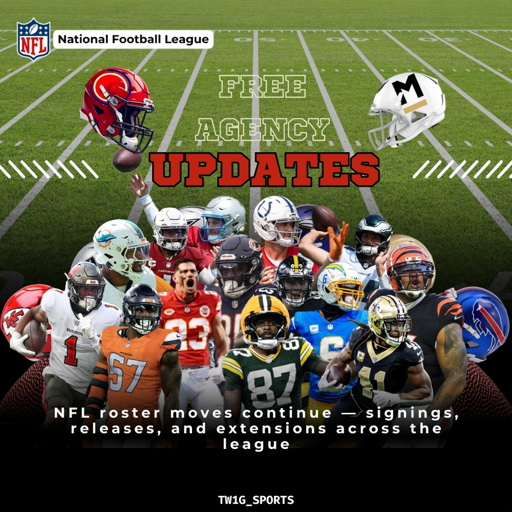 NFL roster moves continue — signing... on MILLIONS NFL roster moves continue — signing...