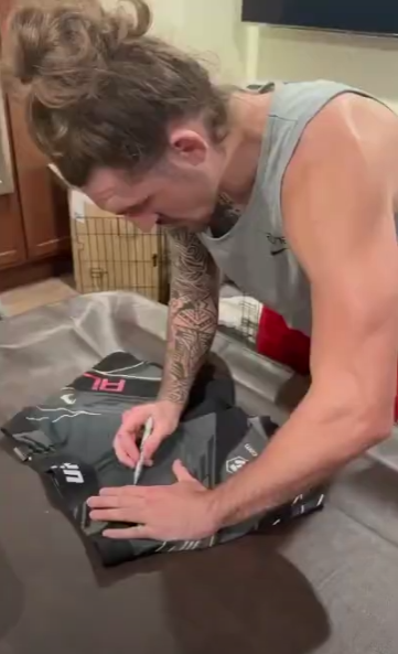 Brendan Allen Fight-Worn Autographed Shorts 