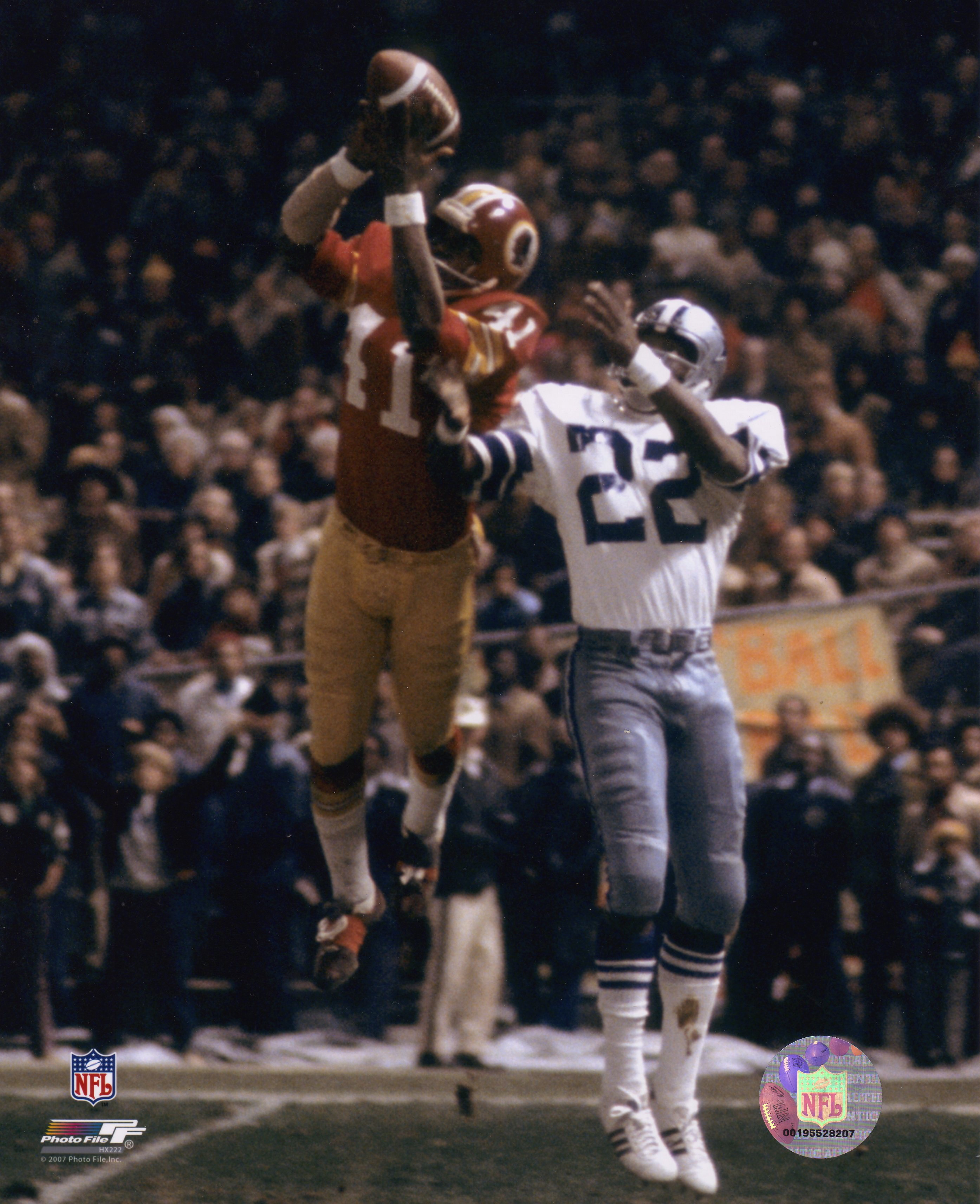 "Mike Intercepts Over Bob Hayes" 8x10 Photo(s) with Personalized Message