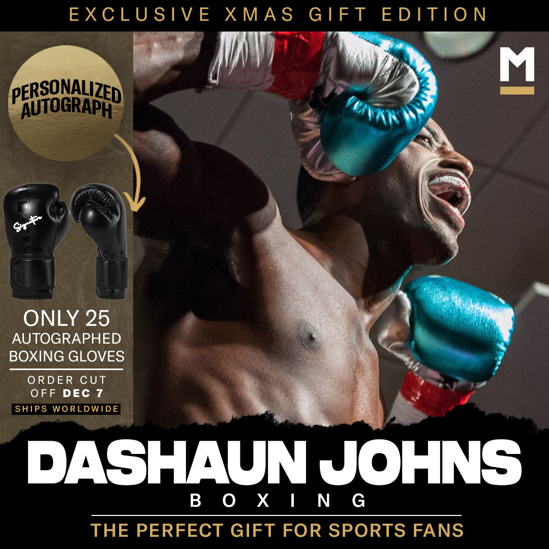 Limited Edition Dashaun Johns Autographed Boxing Gloves MILLIONS