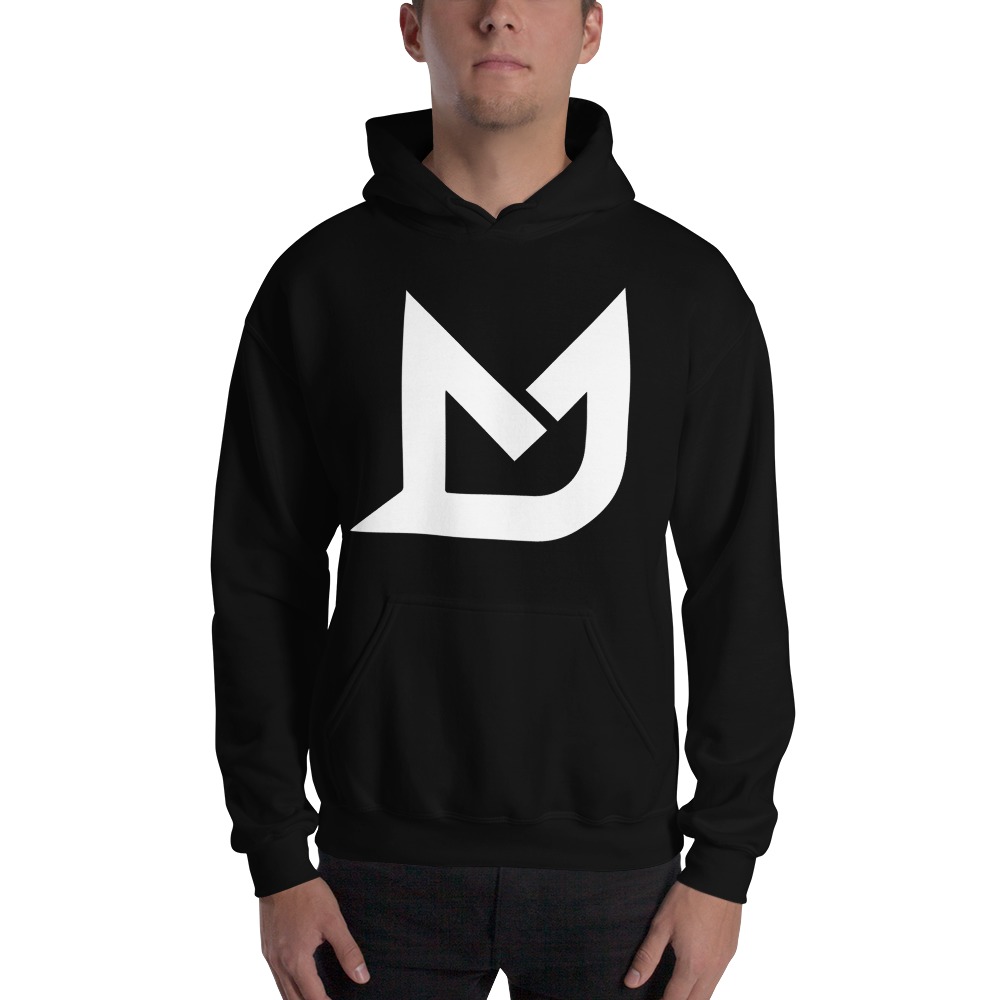 Michael Johnson Hoodie, White Mini Logo