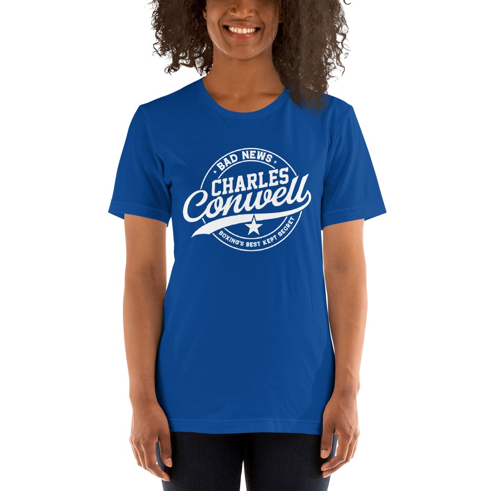 Charles "Bad News" Conwell Women’s T-Shirt (White Logo)