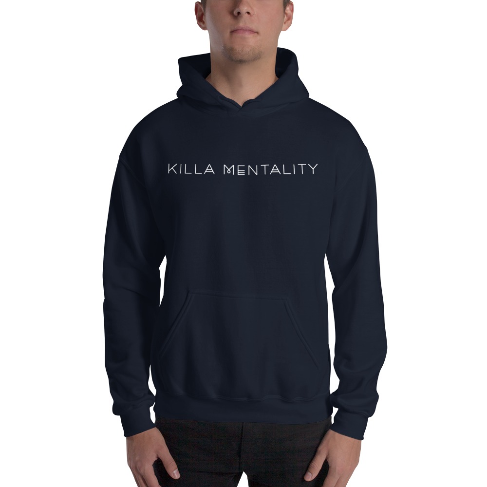 Killa Mentality Unisex Hoodie White Logo
