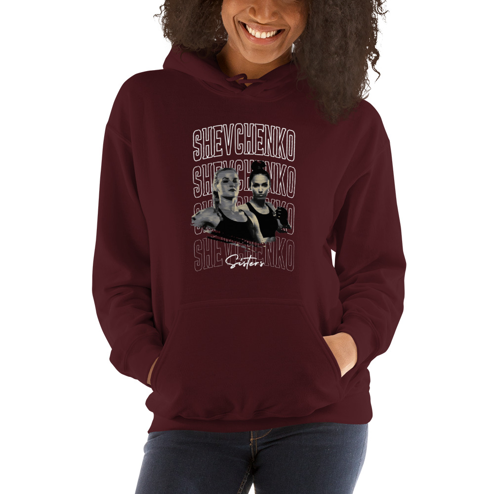 Shevchenko Sisters by Antonina Shevchenko, Hoodie, Light Logo