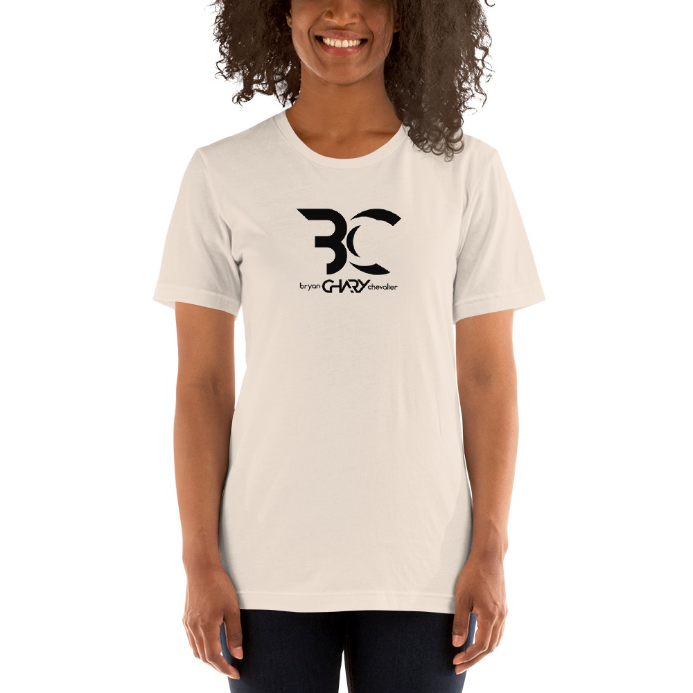 Bryan “Chary” Chevalier Women’s T-shirt, Black Logo