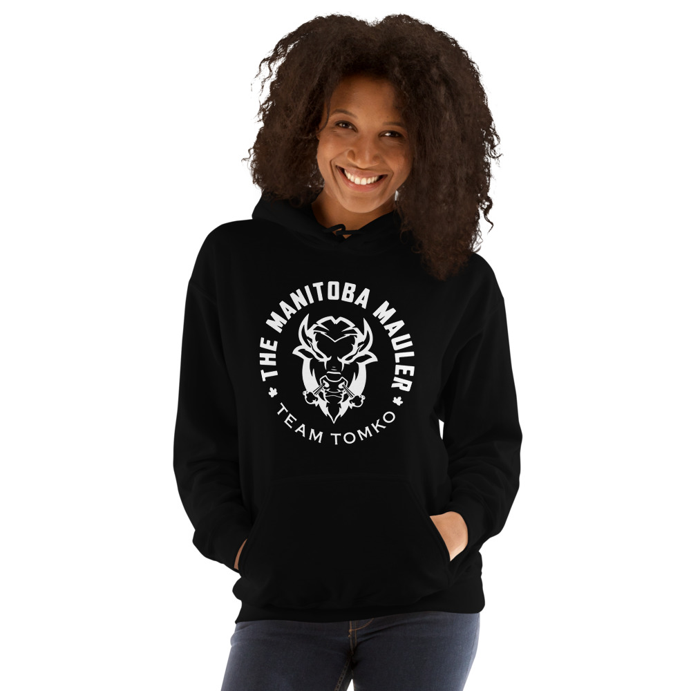 The Manitoba Mauler by Devin Tomko, Women's Hoodie, Light Logo