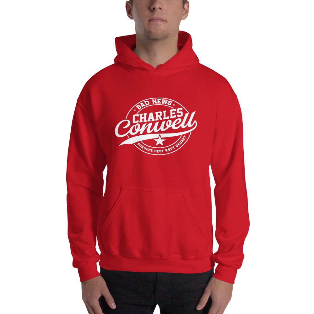 Charles "Bad News" Conwell Men's Hoodies (White Logo)