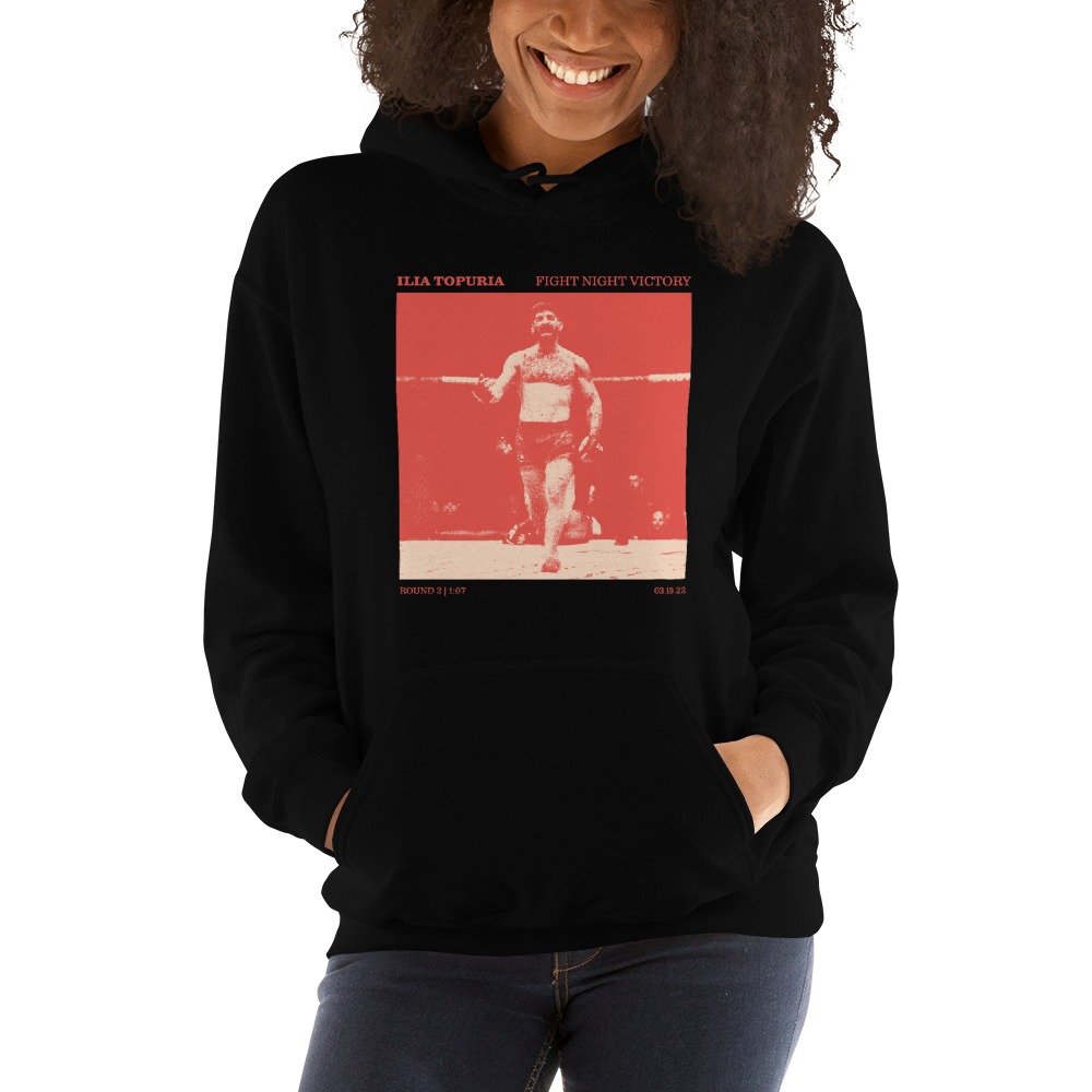  Ilia Topuria Fight Night Victory Women's Hoodie