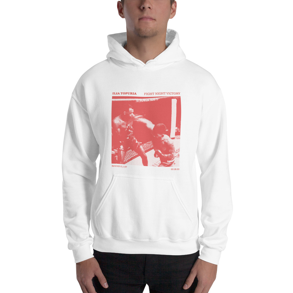 Ilia Topuria Fight Night Victory Men's Hoodie