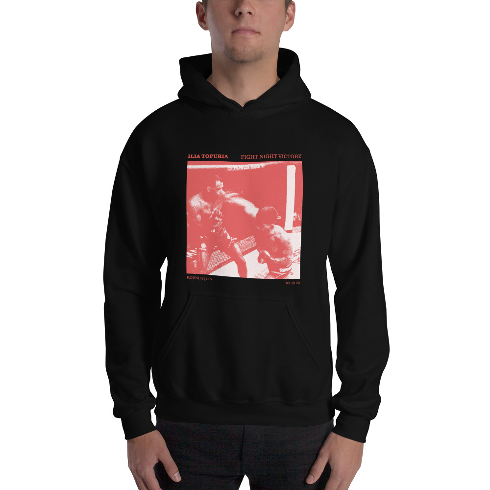 Ilia Topuria Fight Night Victory Men's Hoodie