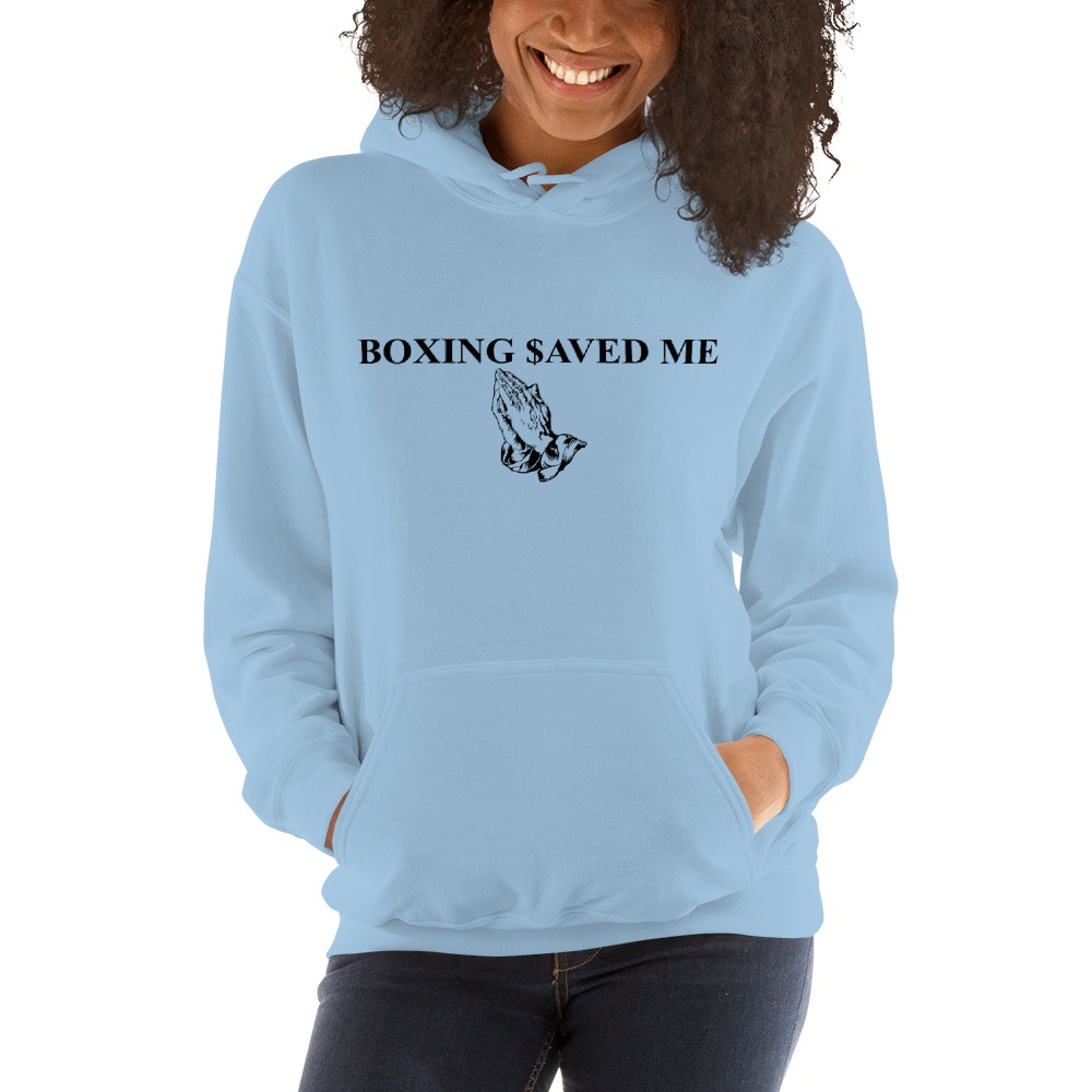 Boxing $aved Me by Money Powell, Hoodies, Black Logo