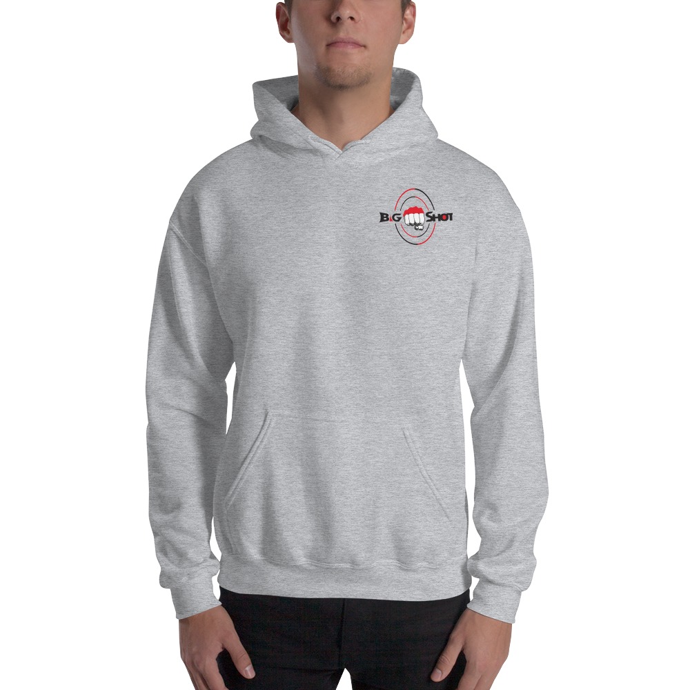 "Big Shot" by Stephan Shaw Hoodies, Mini Logo on MILLIONS "Big Shot" by Stephan Shaw Hoodies, Mini Logo