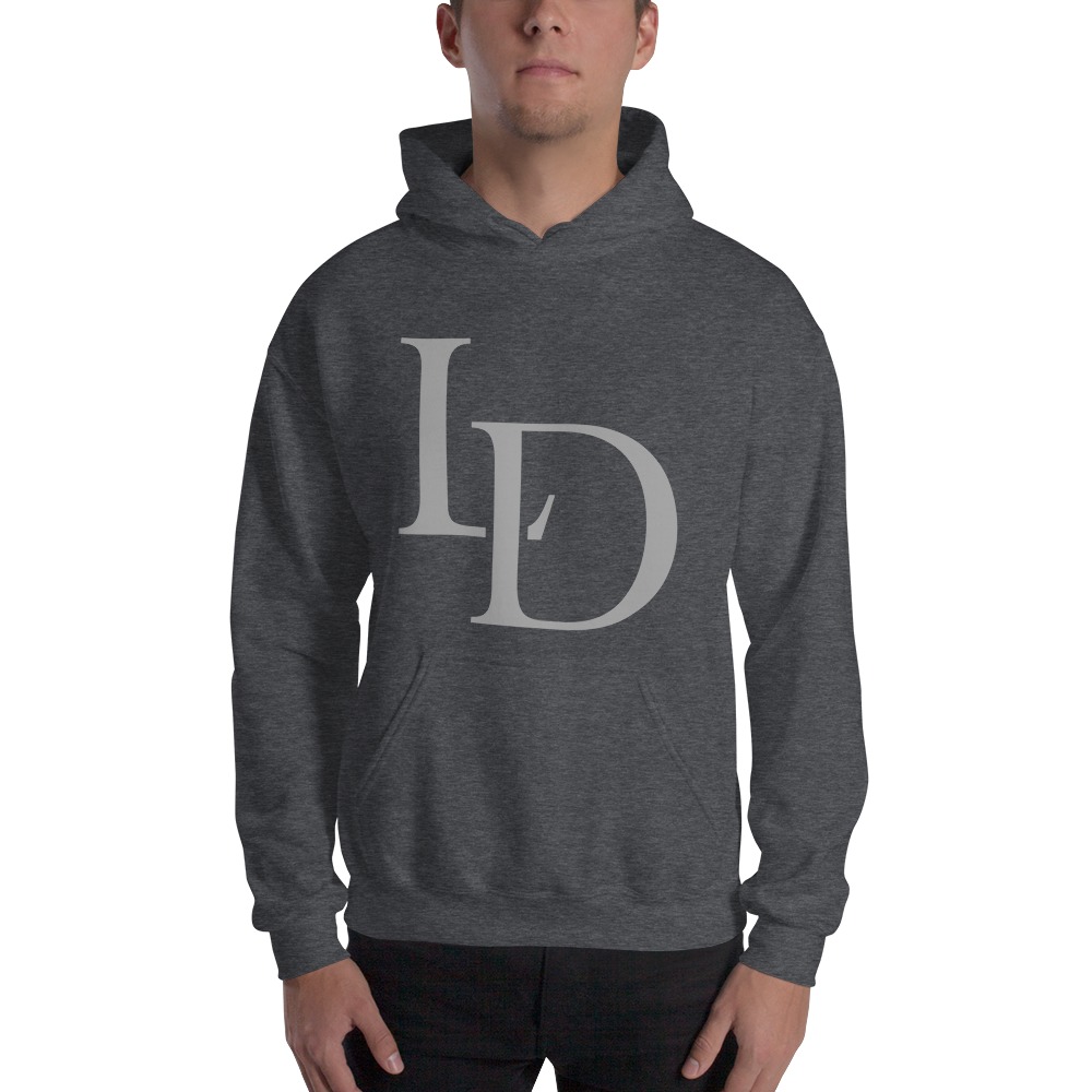 LD Gray Logo, Hoodie on MILLIONS LD Gray Logo, Hoodie