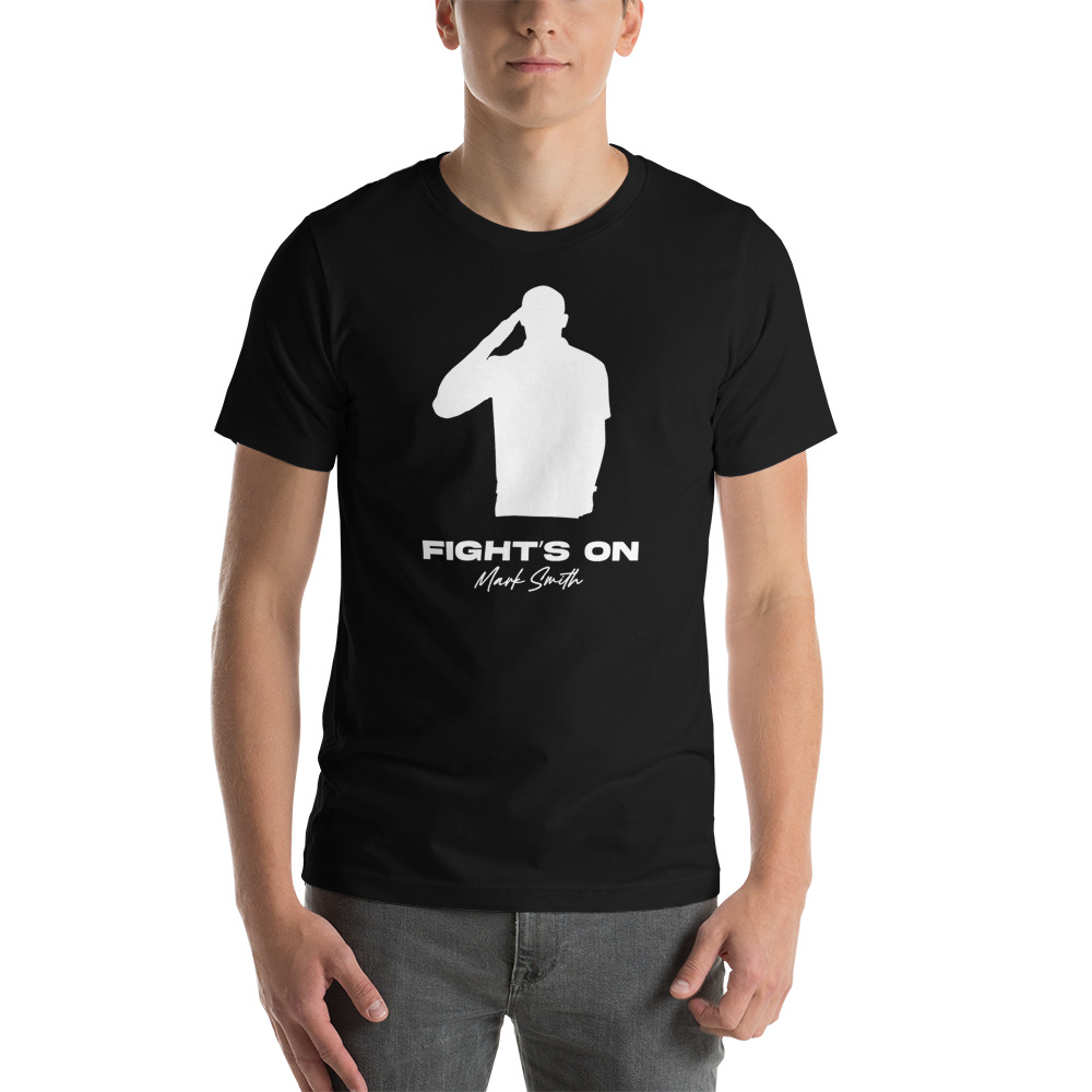 Fights On, Mark Smith Tee White Logo