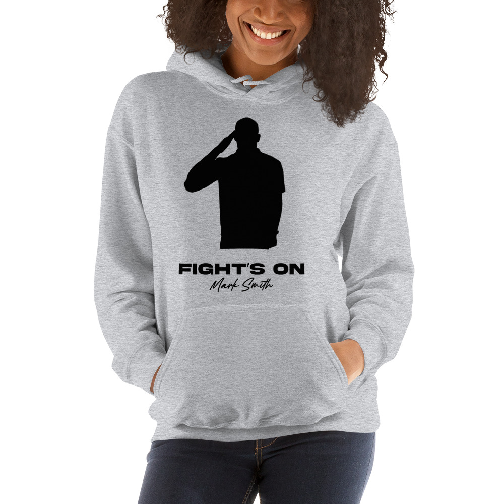 Fights on, Mark Smith Hoodie, Black Logo