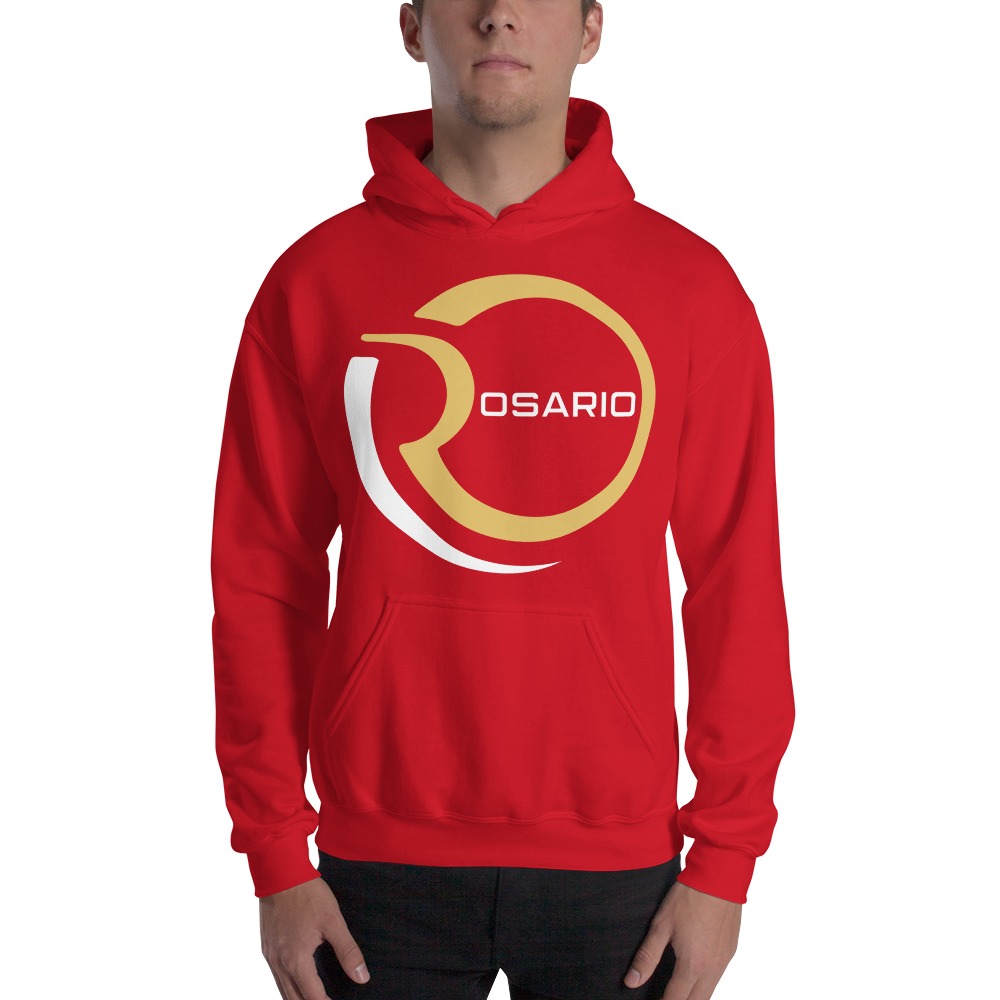 Omar Rosario Men's Hoodie, White and Gold