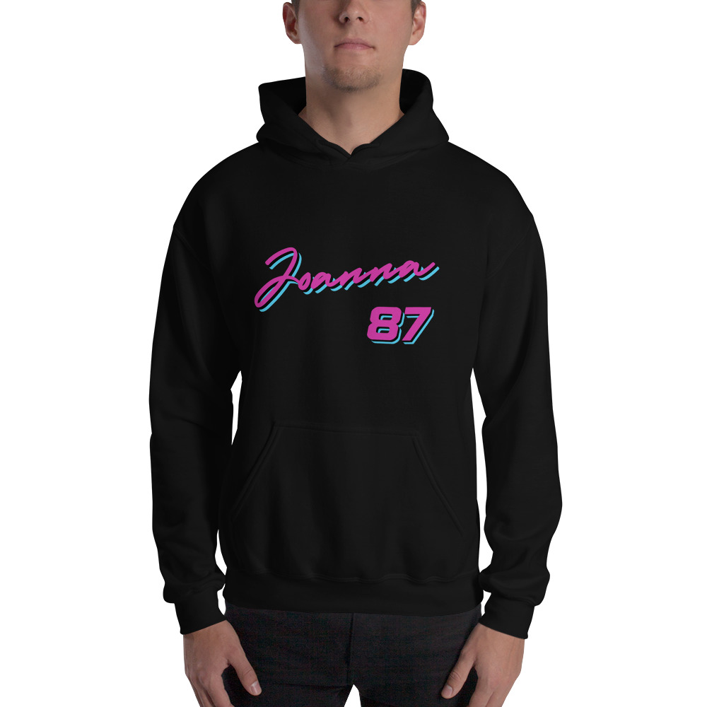 Joanna 87 in Black Shadow Men's Hoodie